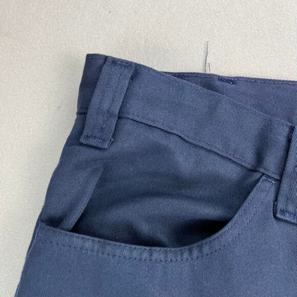 Vintage Levis Sta-Prest Pants Mens 42 Navy Blue Chino Straight Leg Slacks 80s - Picture 3 of 16